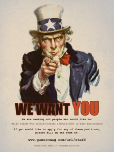 We Want You